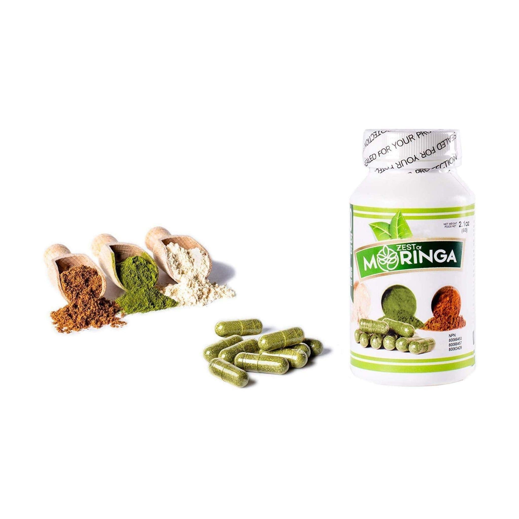 Capsule de Moringa biologique, paquet de 100 - Goodshop Canada