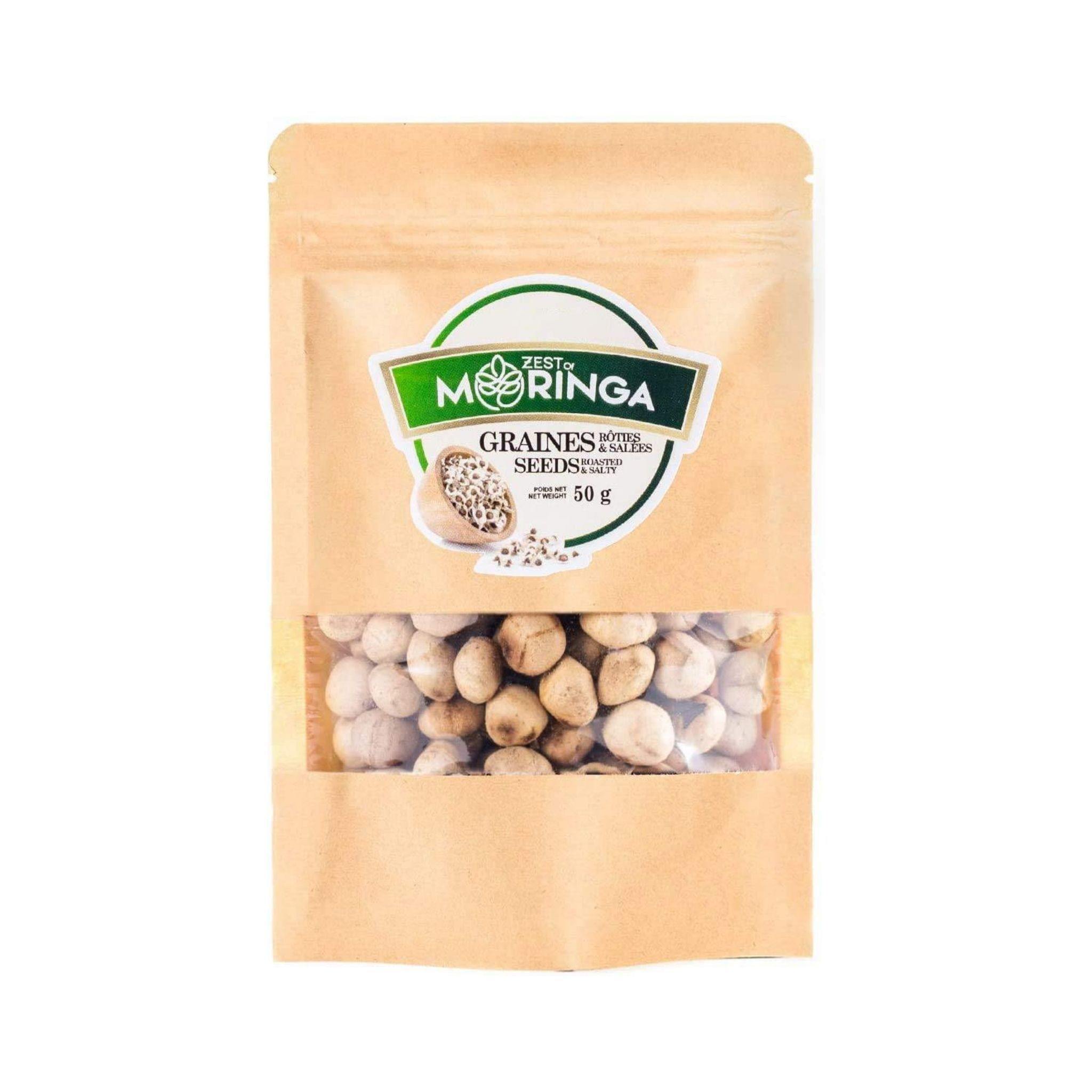 Graines rôties et salées biologiques Moringa, 50g - Goodshop Canada