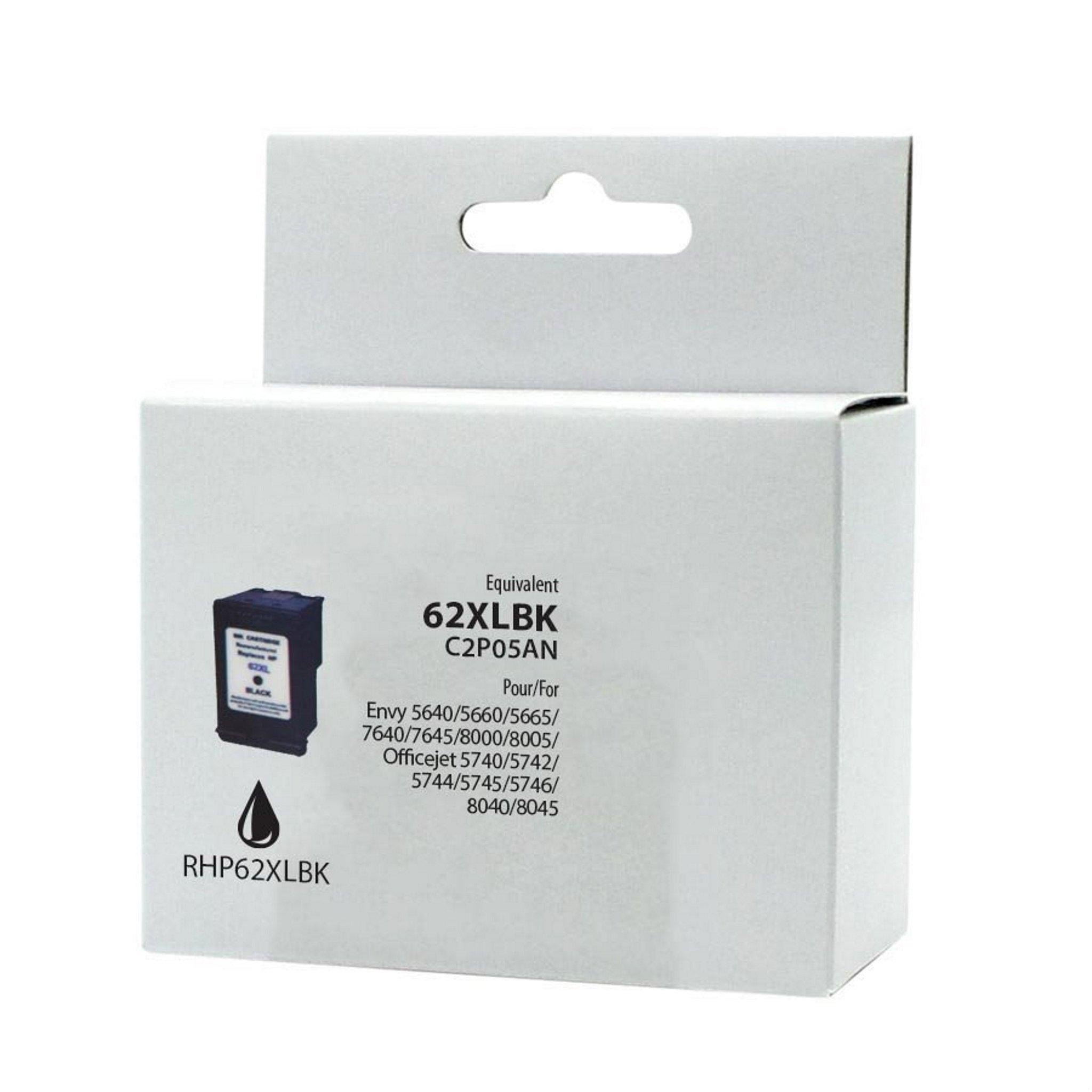 HP No. 62XL C2P05AN compatible cartouche d'encre réusinée boîte neutre - Goodshop Canada