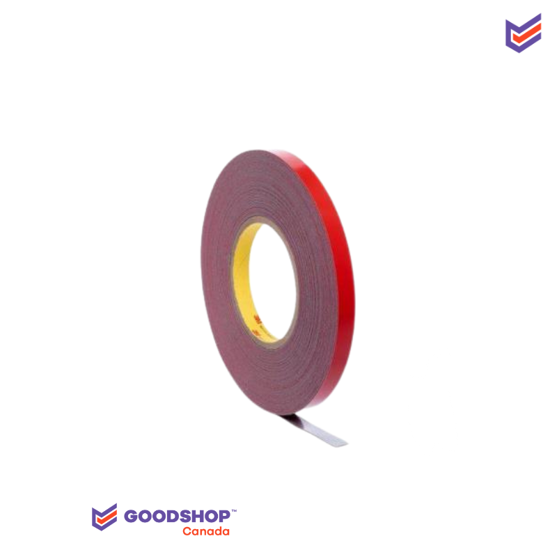 1/2" x 20 yd. Black Acrylic Foam Binding Tape, 0.045" thick