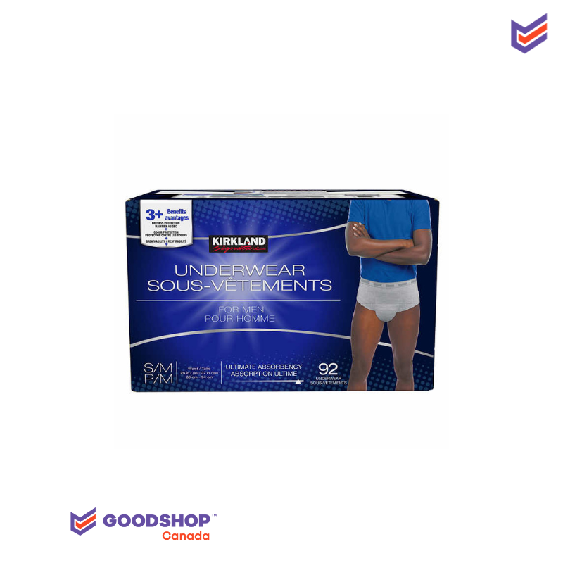 Unopened Box of Kirkland Men's Absorbent Underwear Sz Sm / Med